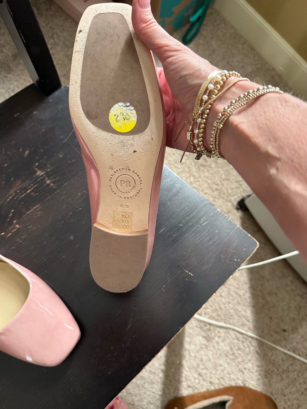 Classic patent Pink leather Poppy Barley Mary Jane Flats - Women - Picture 4 of 5